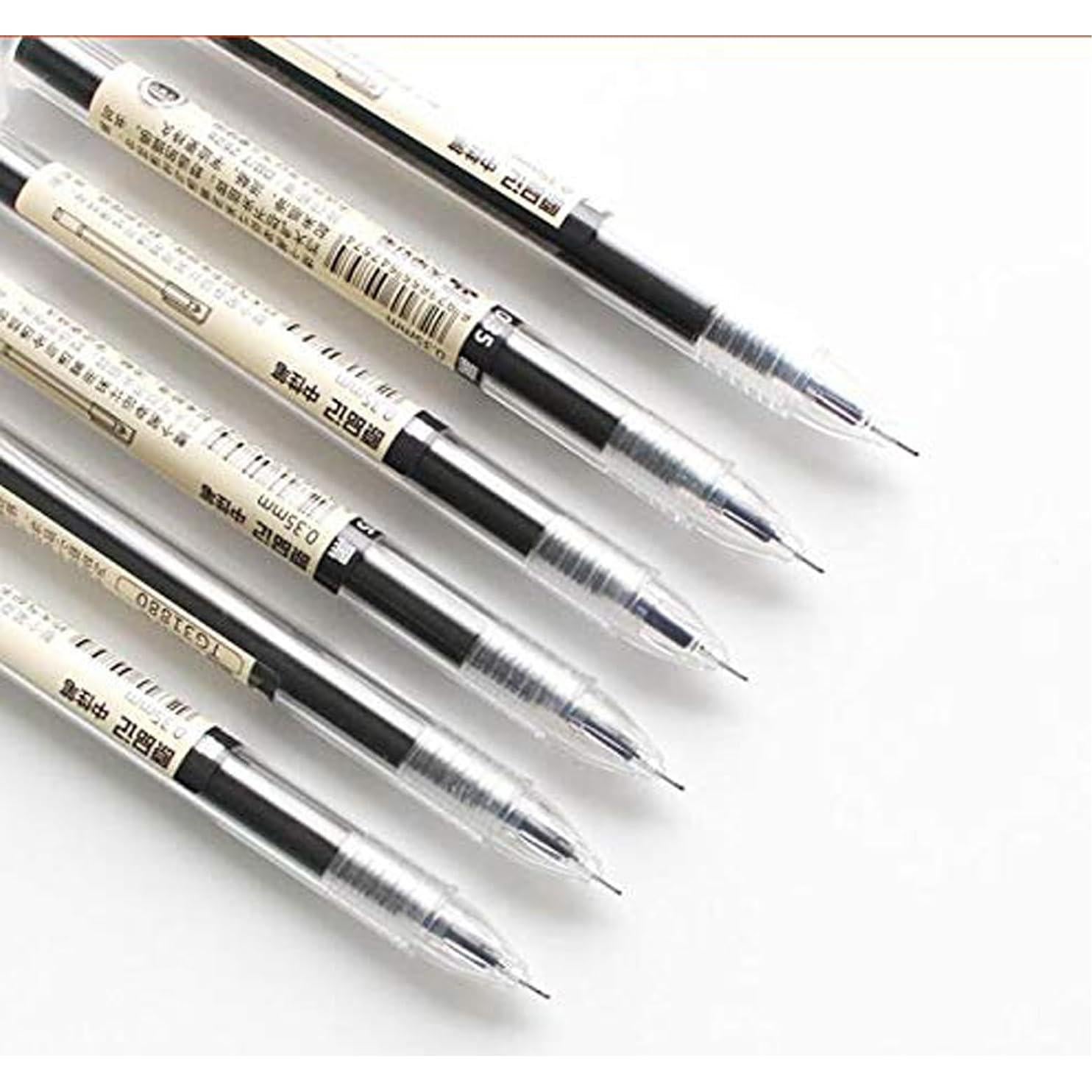 Bolígrafos de Gel BEMLP 0.35mm Ultra Fina 12 Piezas Negro