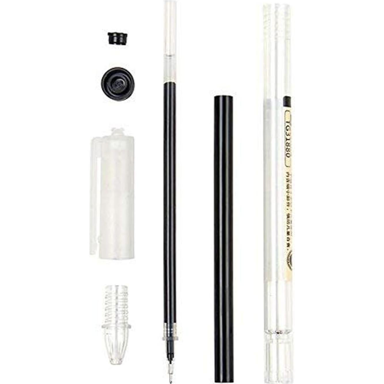 Bolígrafos de Gel BEMLP 0.35mm Ultra Fina 12 Piezas Negro