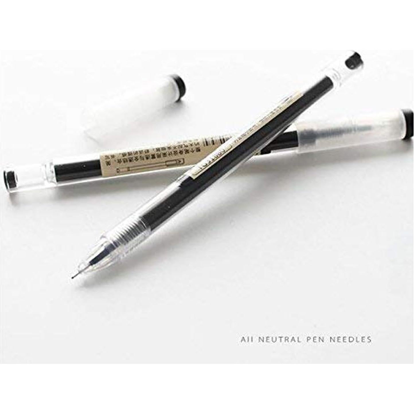 Bolígrafos de Gel BEMLP 0.35mm Ultra Fina 12 Piezas Negro