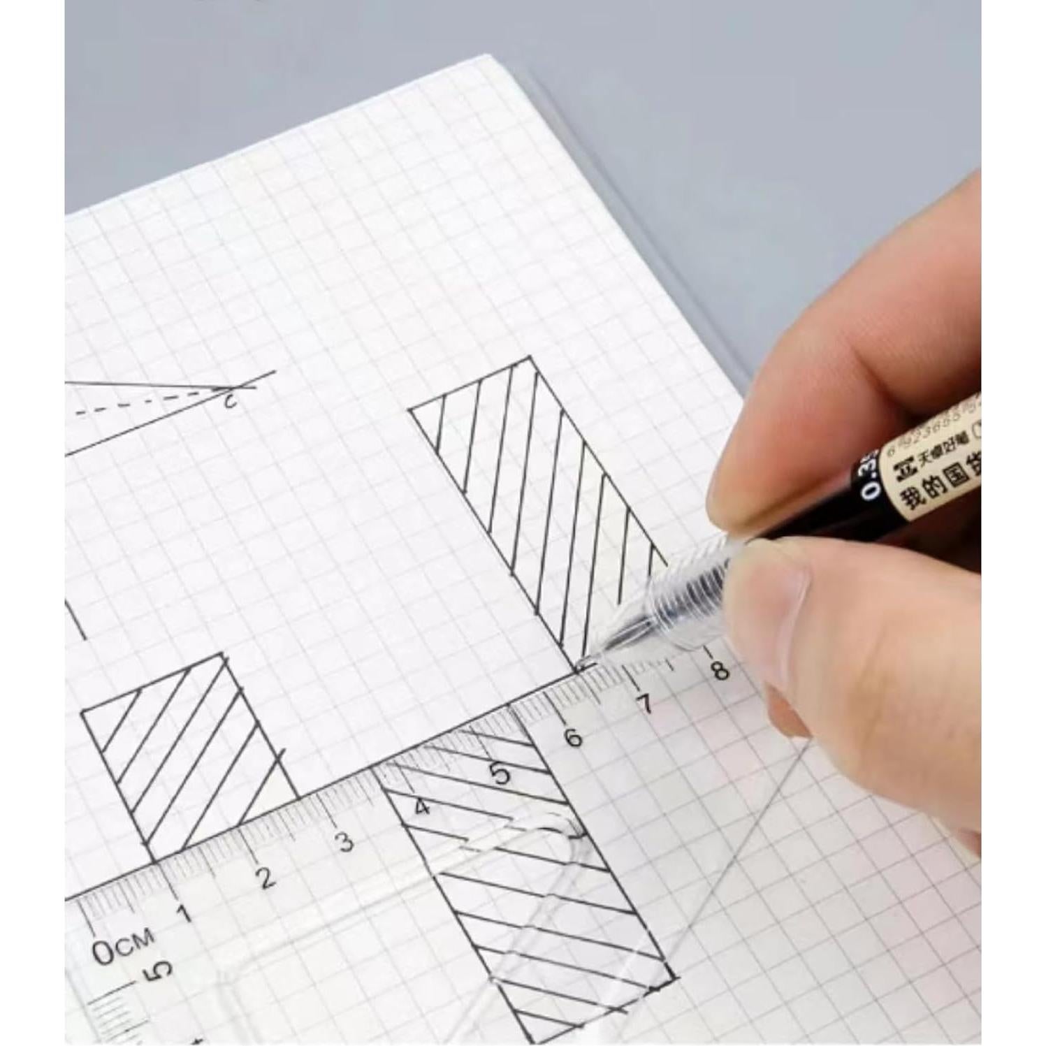 Bolígrafos de Gel BEMLP 0.35mm Ultra Fina 12 Piezas Negro