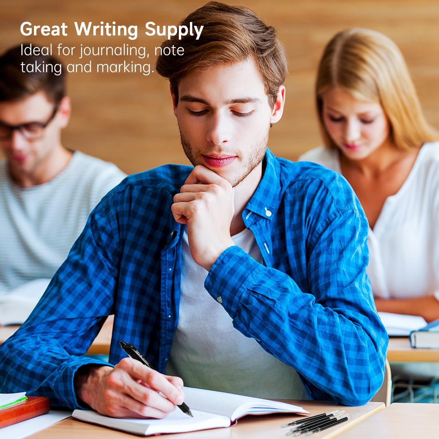 Recargas de bolígrafo de gel Shuttle Art 60 unidades 0.7mm negro