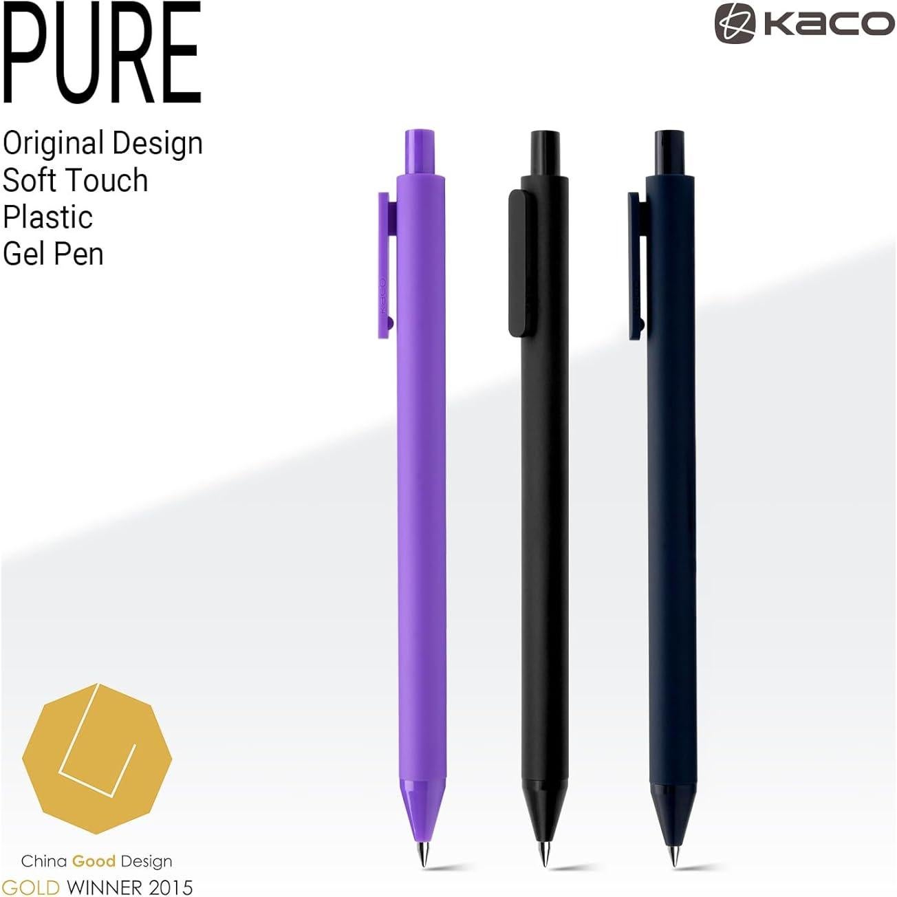 Bolígrafos de Gel Kaco PURE 30 Colores 0.5 mm Punta Fina