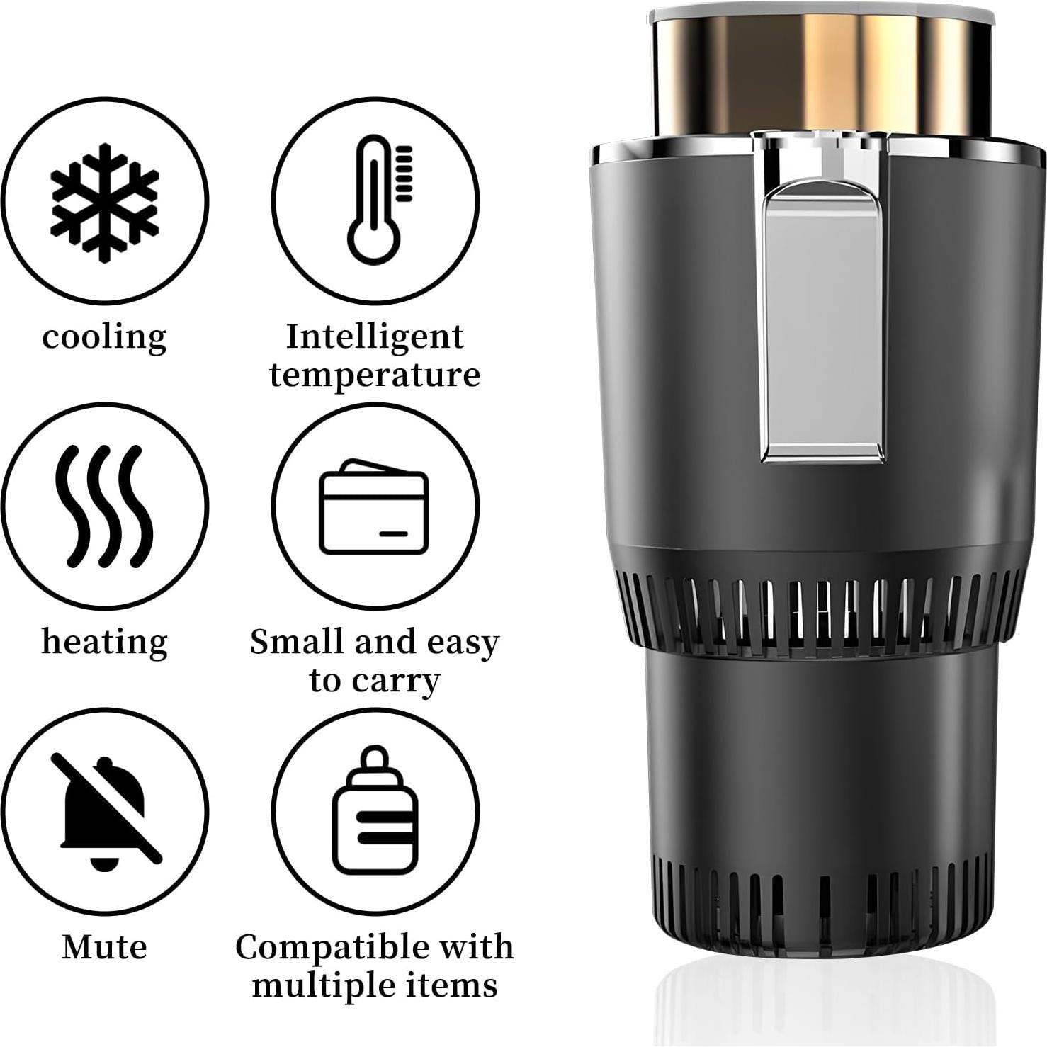 Taza de coche inteligente HPYDIY 2-en-1 caliente y fría