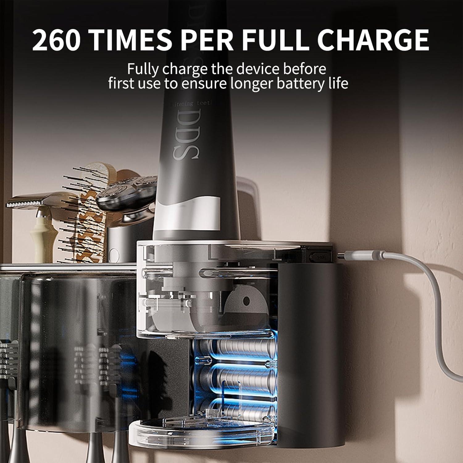 Dispensador Automático de Pasta de Dientes Blancel Negro 4 Espacios