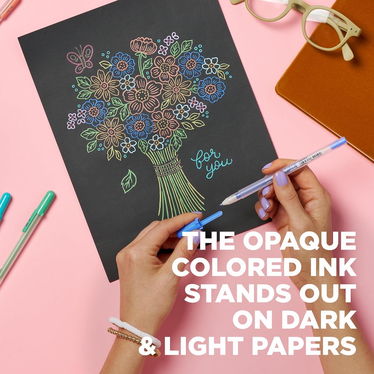 Bolígrafos de Gel SAKURA Gelly Roll Moonlight - 10 Unidades