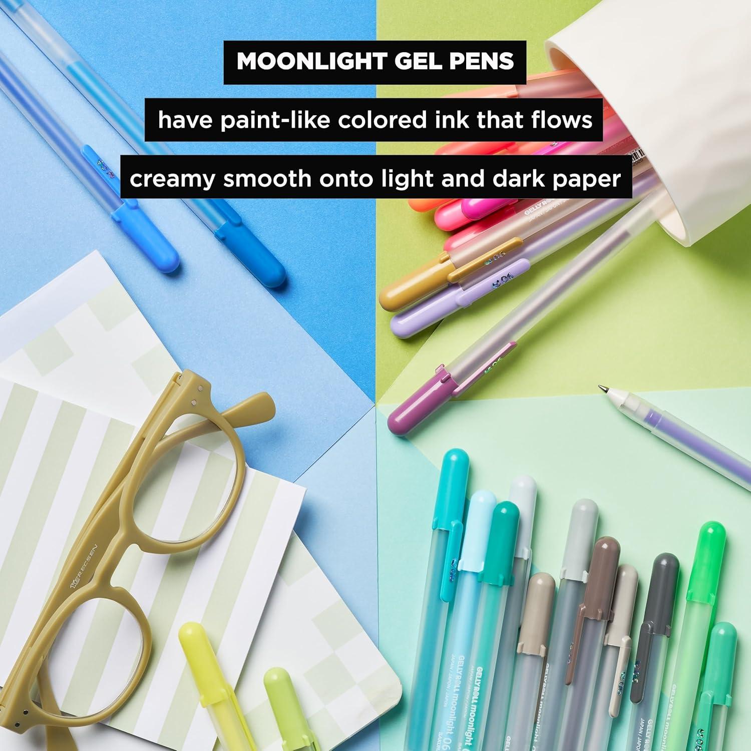 Bolígrafos de Gel SAKURA Gelly Roll Moonlight - 10 Unidades