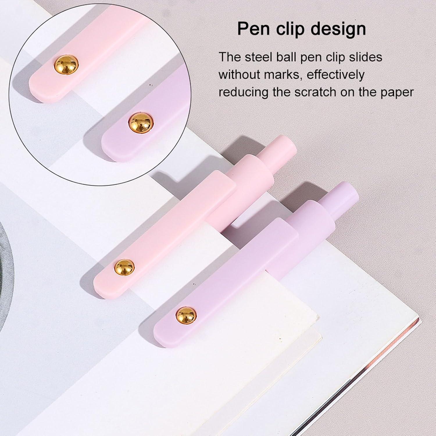 Bolígrafos de Gel ITAWIXS 0.5mm Tinta Negra Secado Rápido 6 Pcs