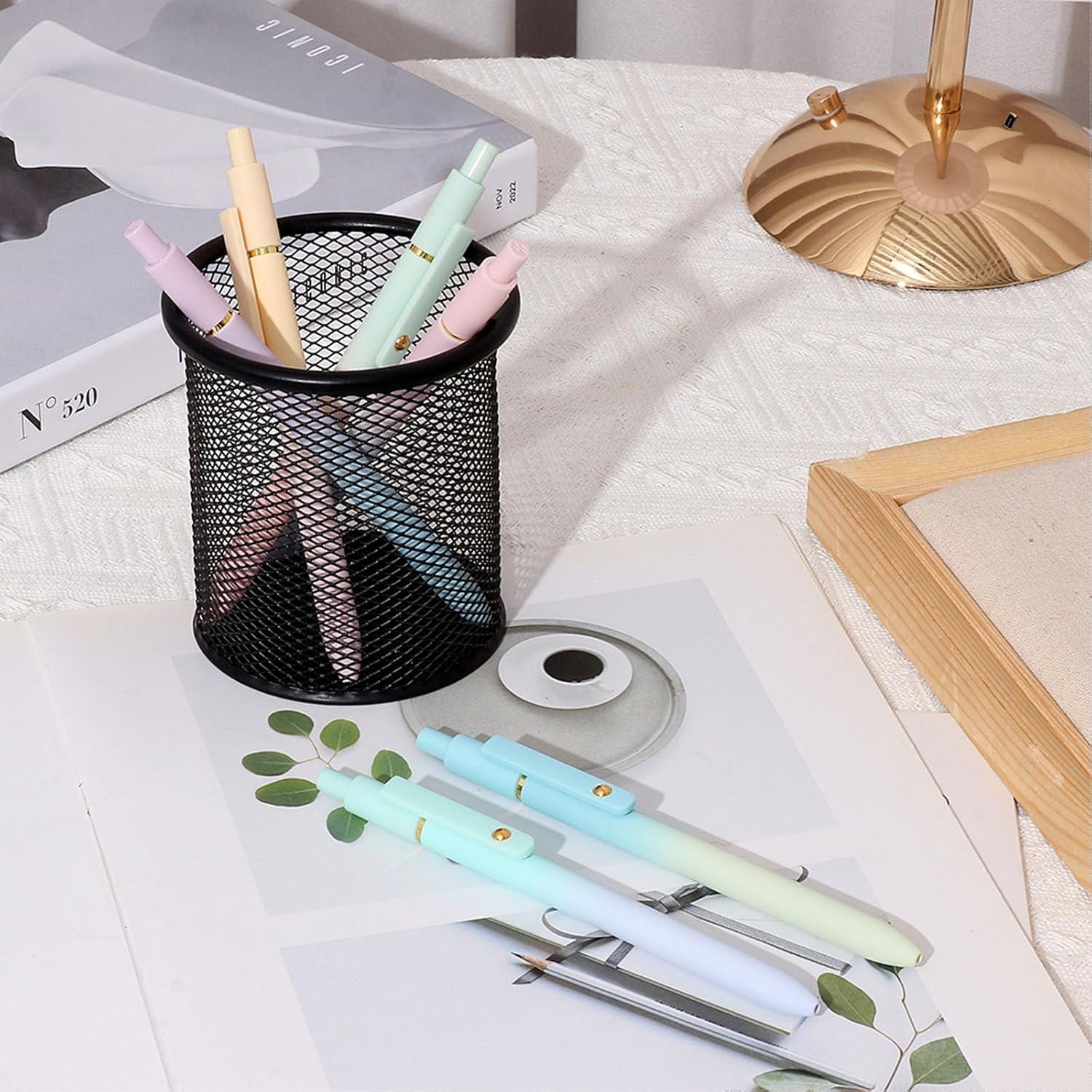 Bolígrafos de Gel ITAWIXS 0.5mm Tinta Negra Secado Rápido 6 Pcs