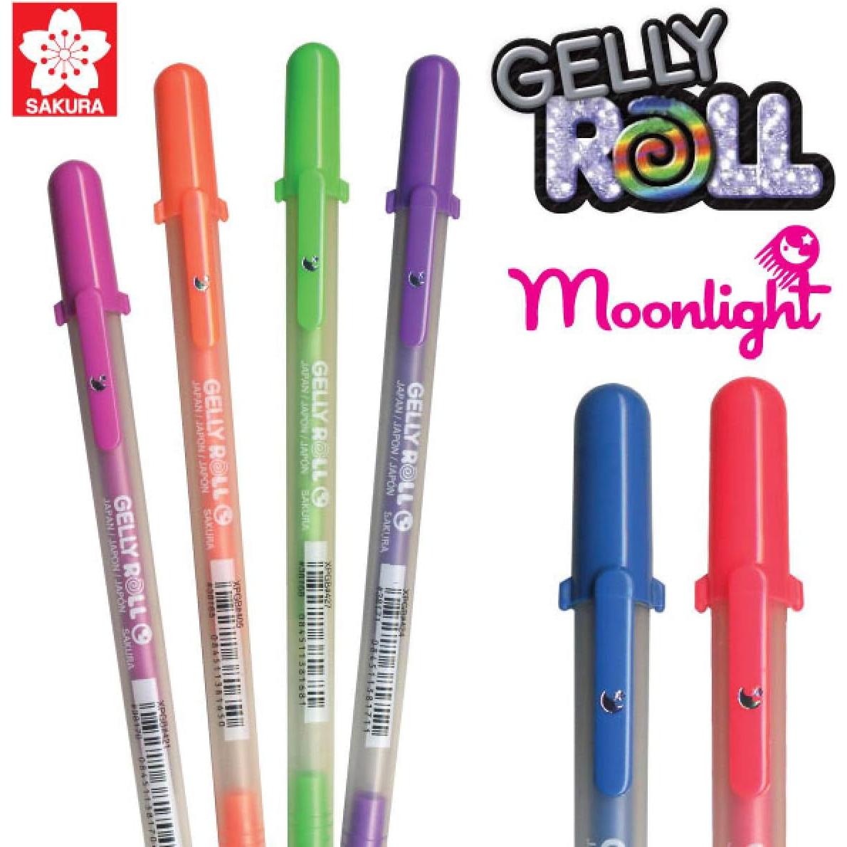 Conjunto de Bolígrafos de Gel SAKURA Gelly Roll MoonLight 12 Colores