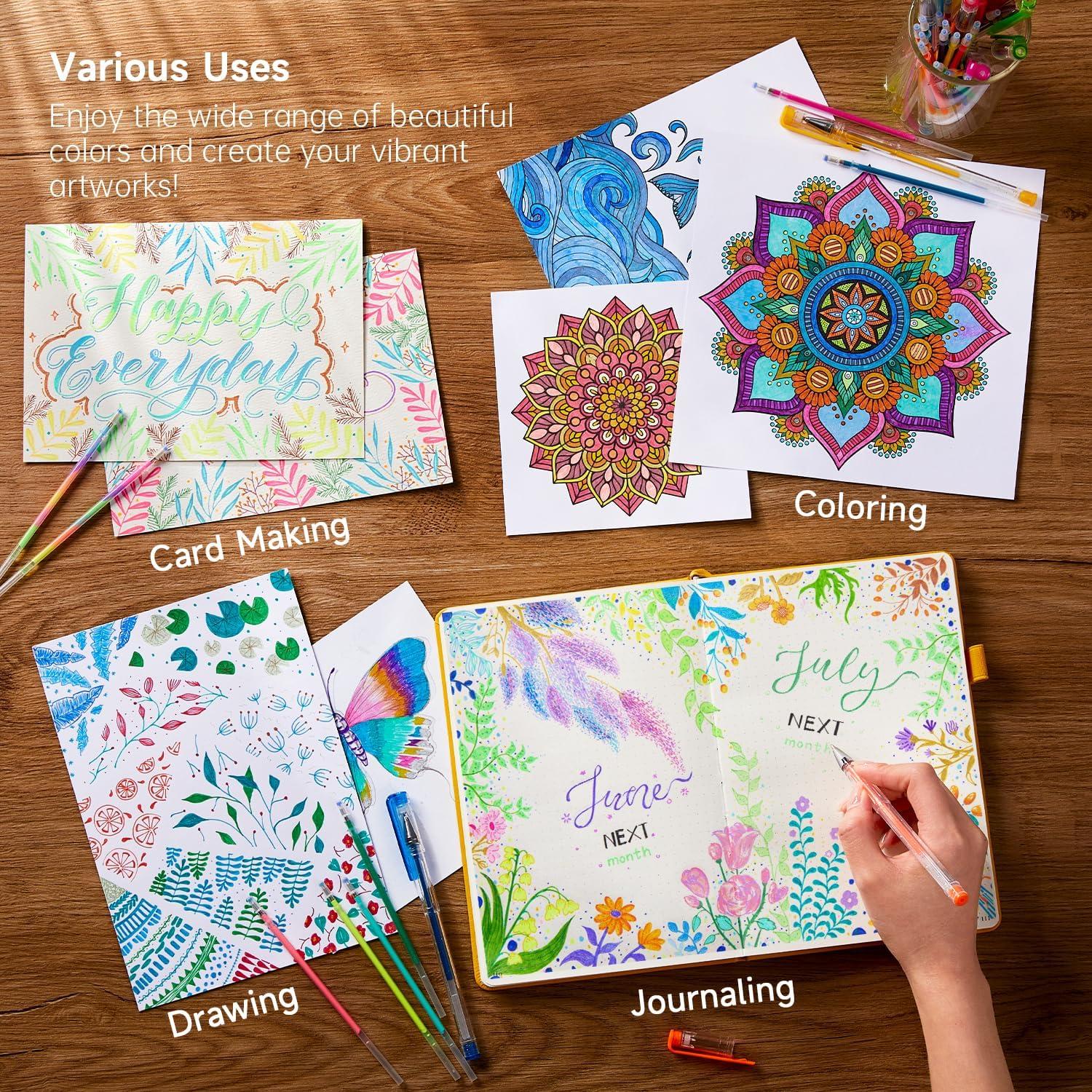 Recargas de bolígrafo de gel Shuttle Art 180 colores únicos