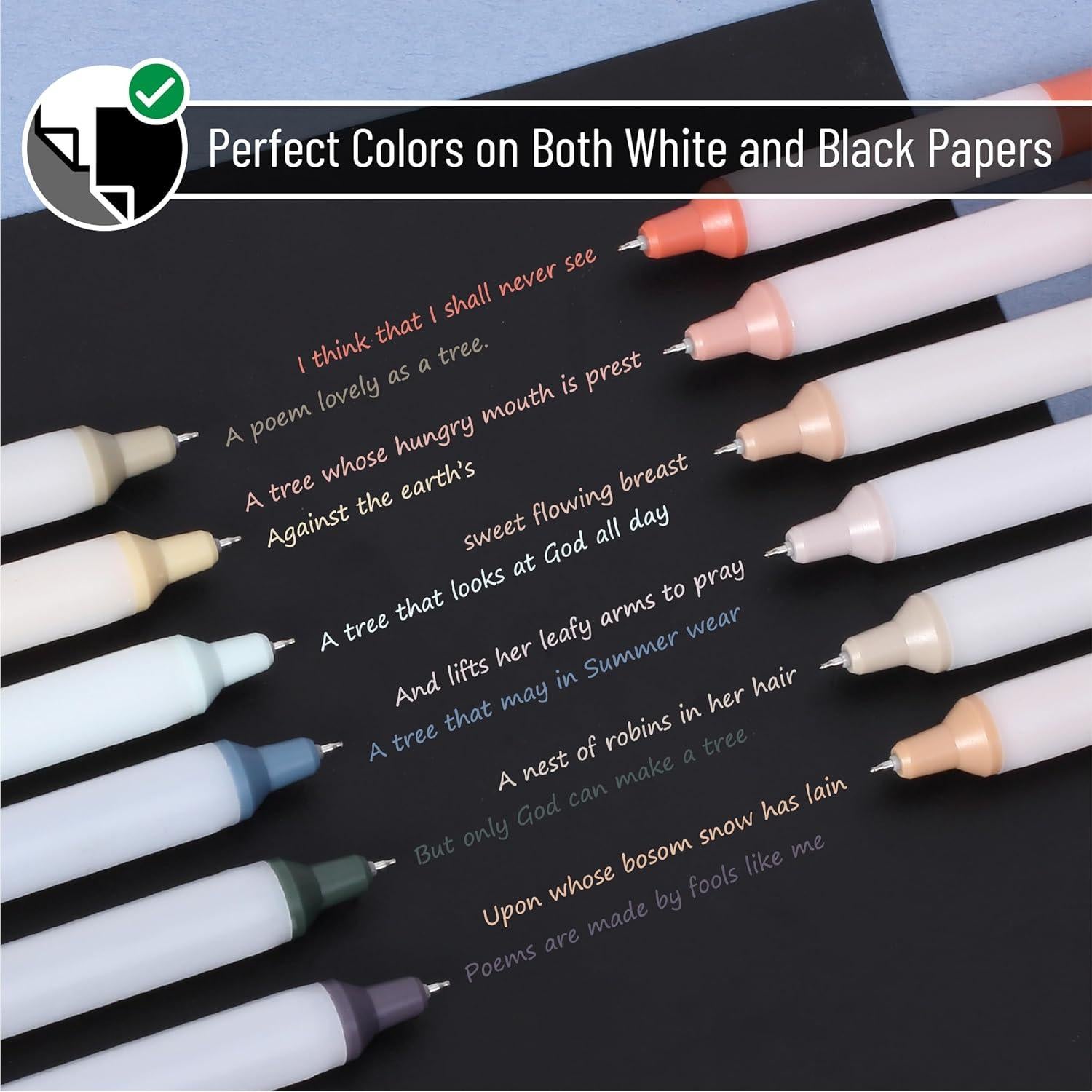 Bolígrafos de Gel Retráctiles Mr. Pen 0.5mm Multicolor - Set 12