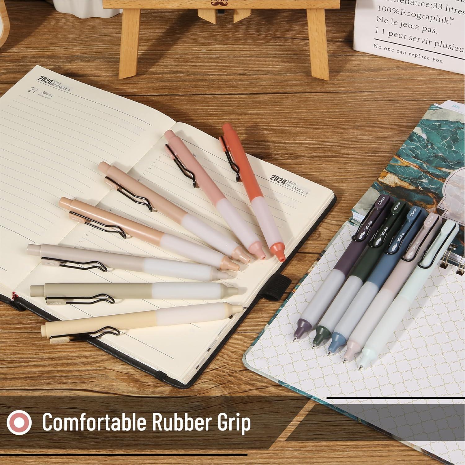 Bolígrafos de Gel Retráctiles Mr. Pen 0.5mm Multicolor - Set 12