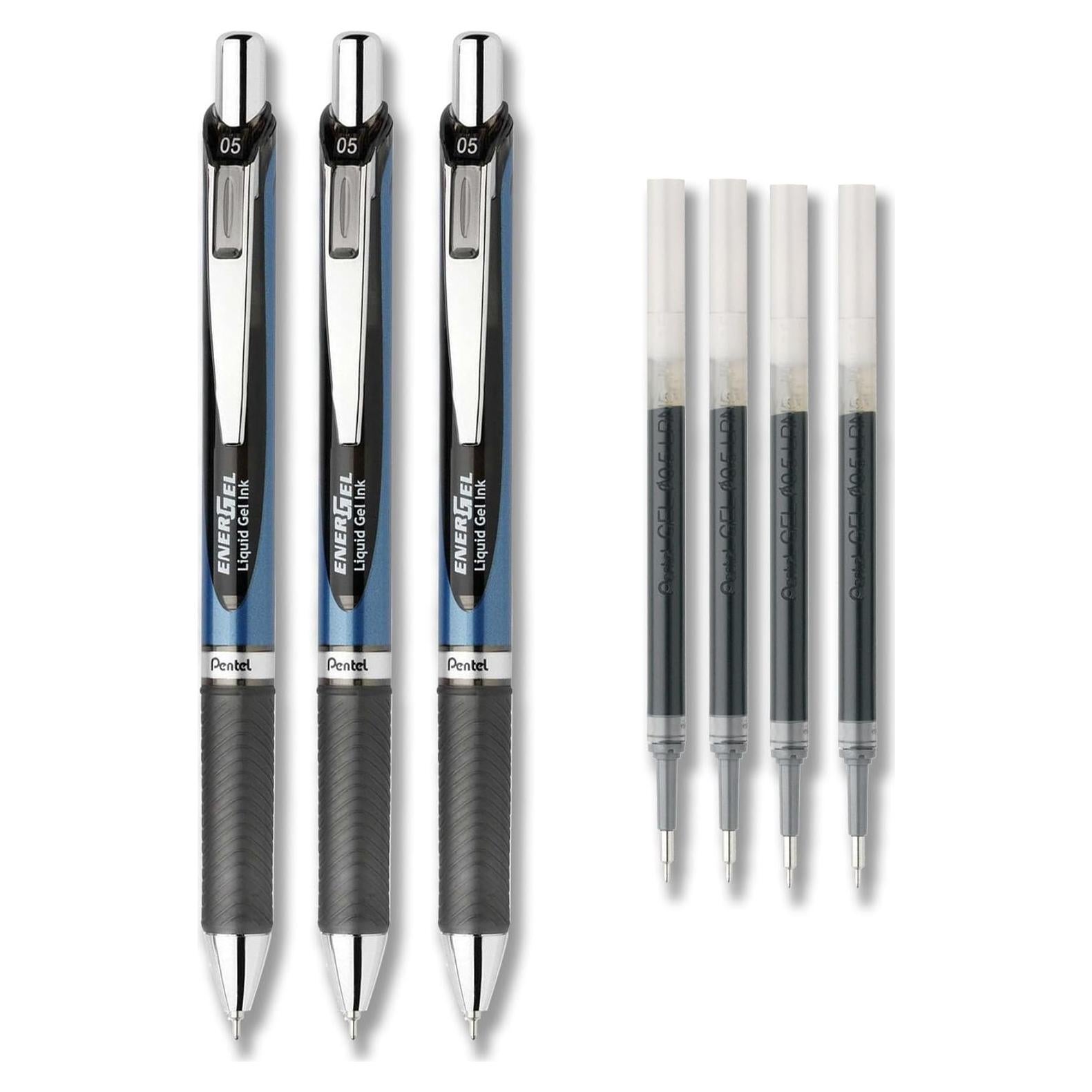 Conjunto de bolígrafos de gel Pentel EnerGel Deluxe RTX 0.5mm