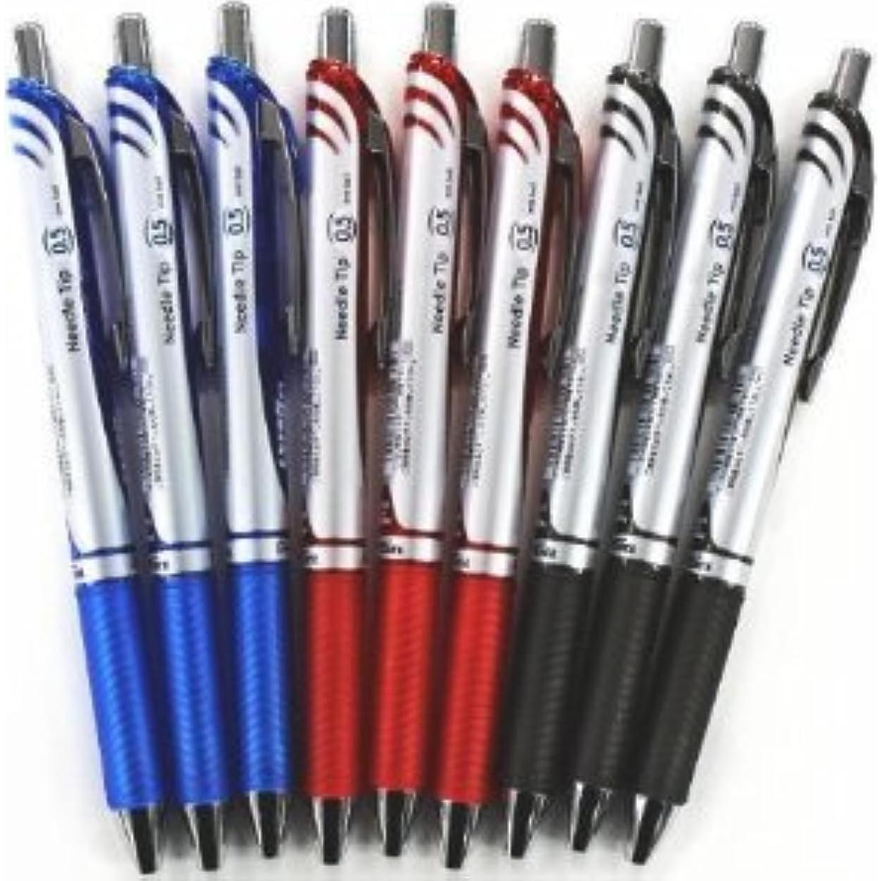 Set de 9 Bolígrafos de Gel Retráctiles Pentel Energel 0.5mm
