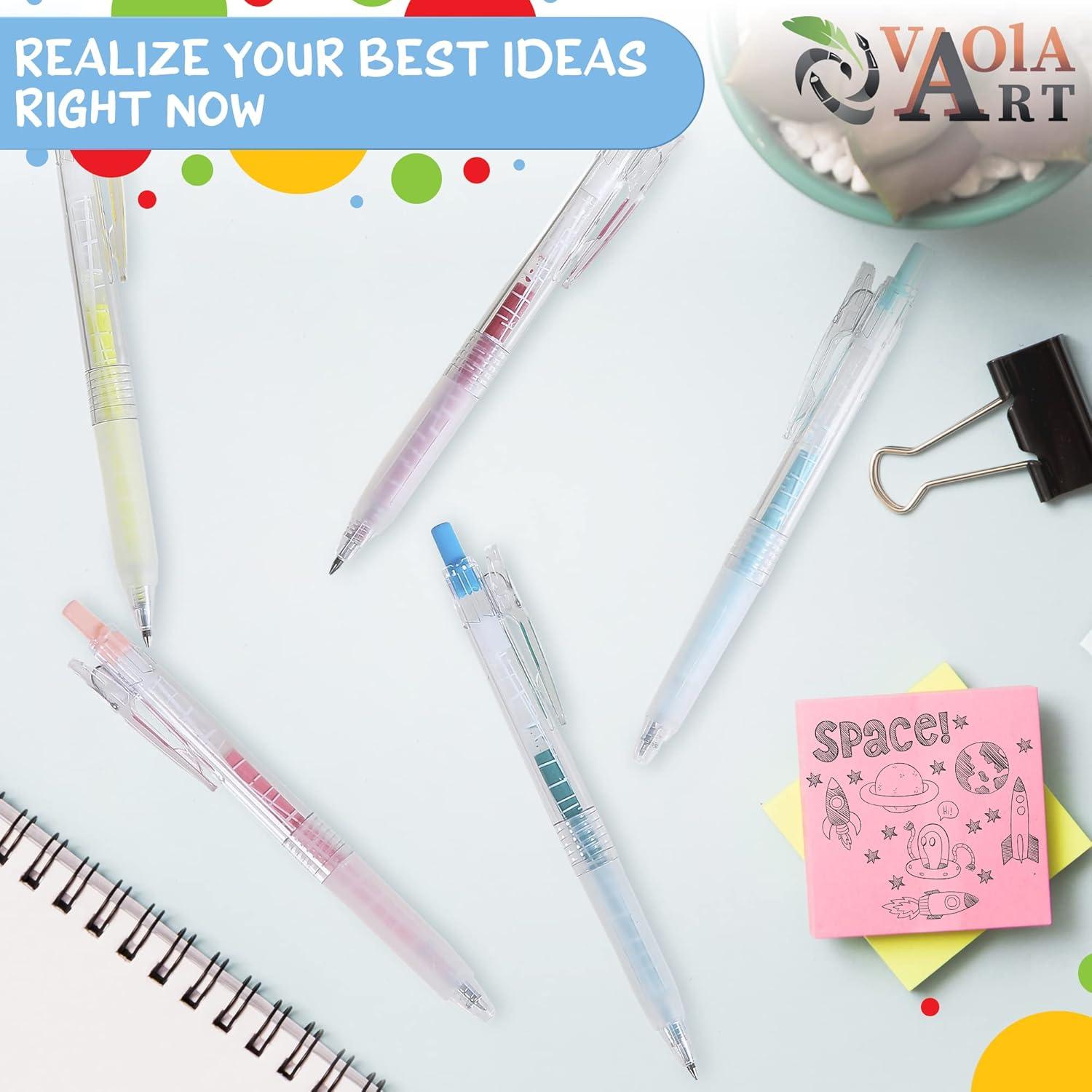 Set de 24 Bolígrafos de Gel Retráctiles VaOlA ART Multicolor