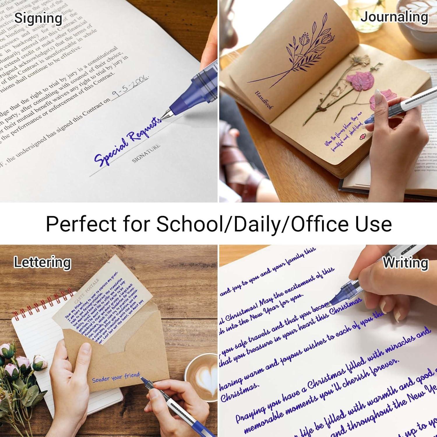 Paquete de 16 bolígrafos JOBONUS azul 0.5mm punta fina