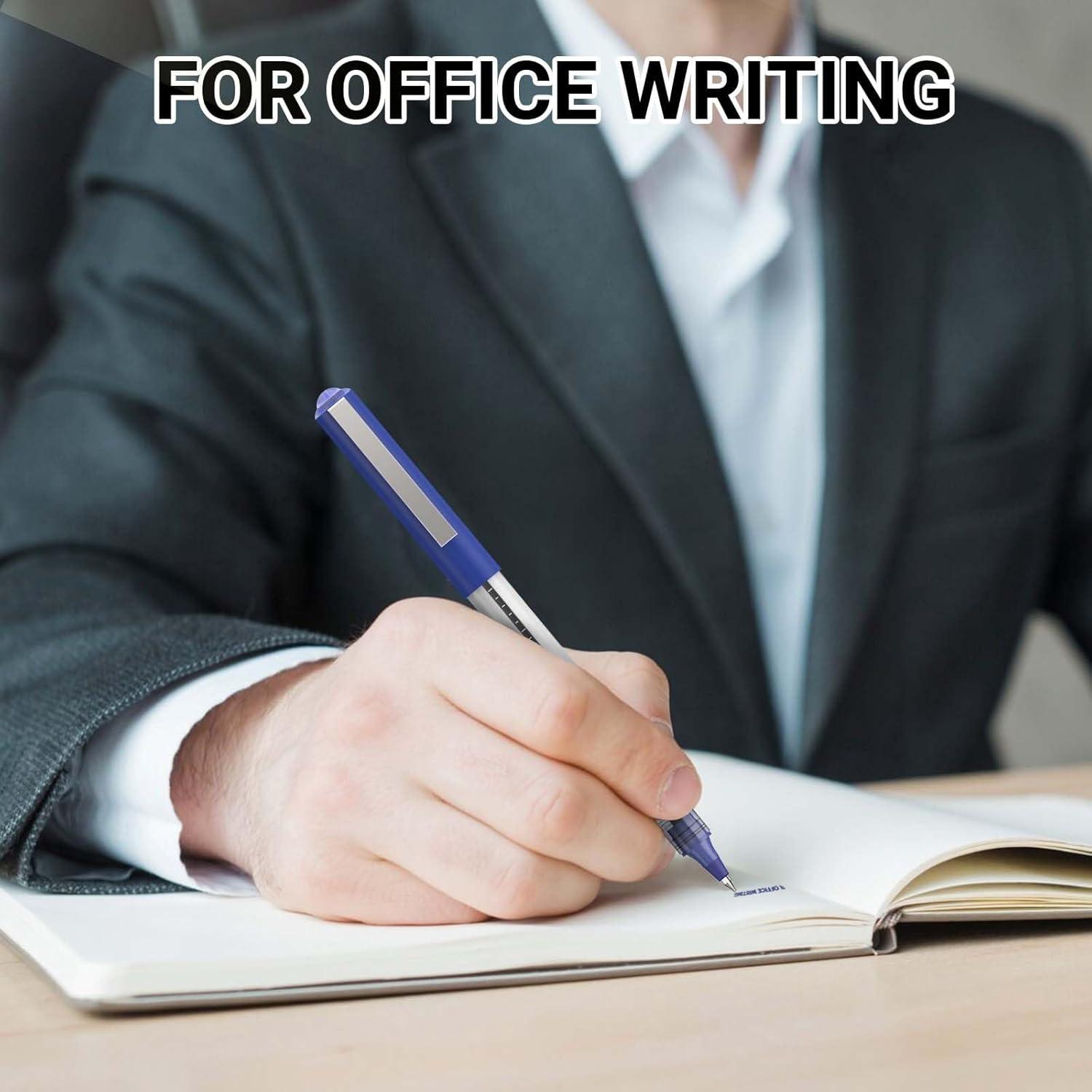 Paquete de 16 bolígrafos JOBONUS azul 0.5mm punta fina