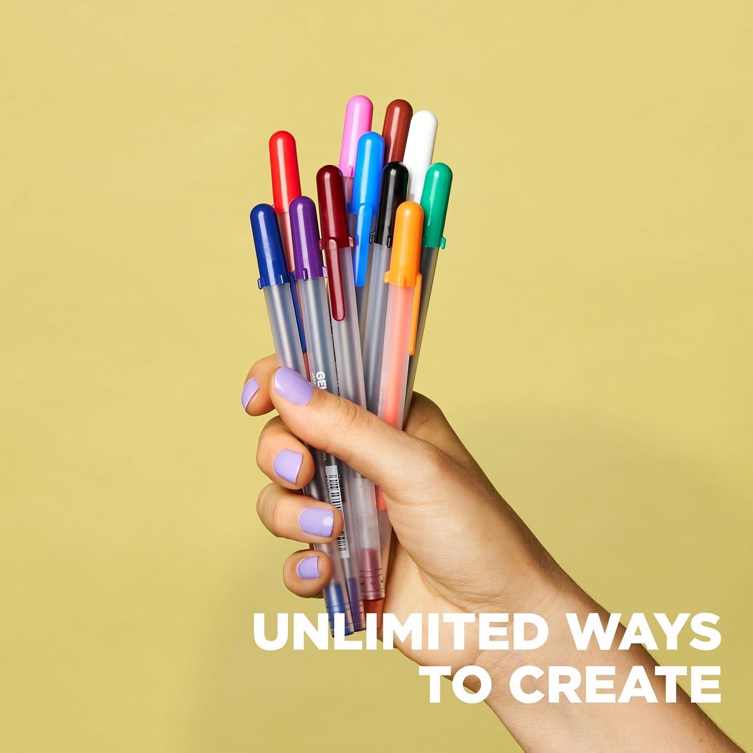 Bolígrafos de Gel Sakura Gelly Roll Tinta Blanca 6 Piezas