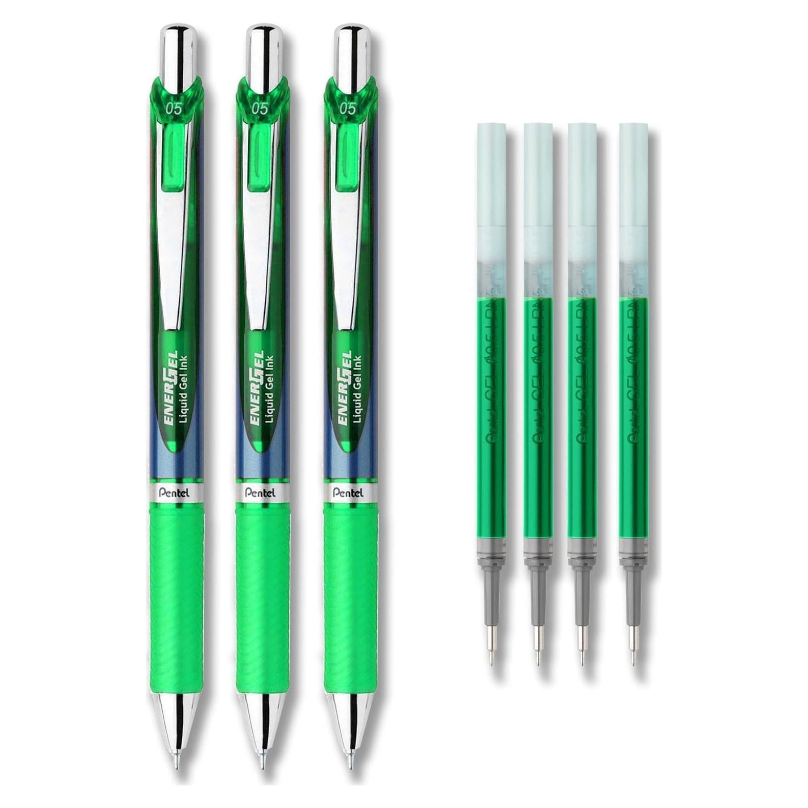 Conjunto de bolígrafos de gel Pentel EnerGel Deluxe RTX 0.5mm