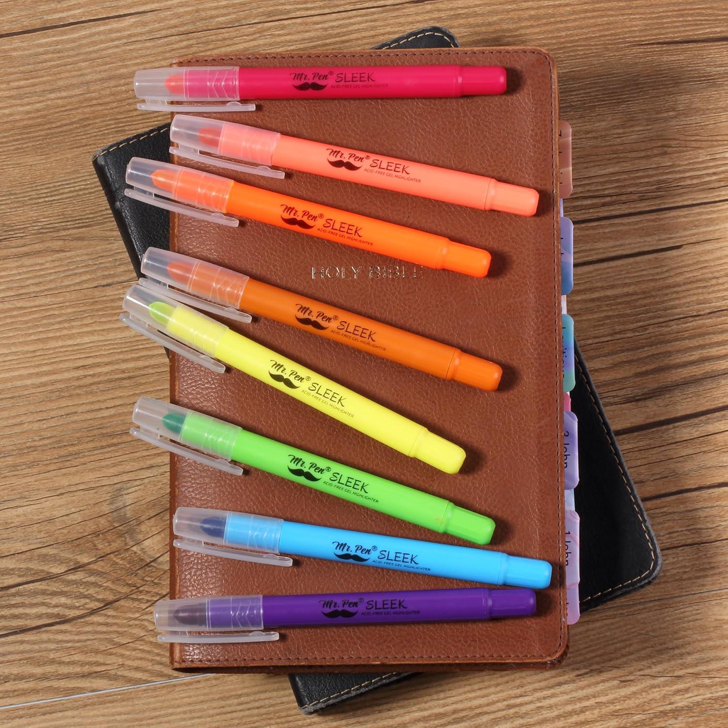 Marcadores de Gel Mr. Pen BH06, Paquete de 8 Colores Vibrantes