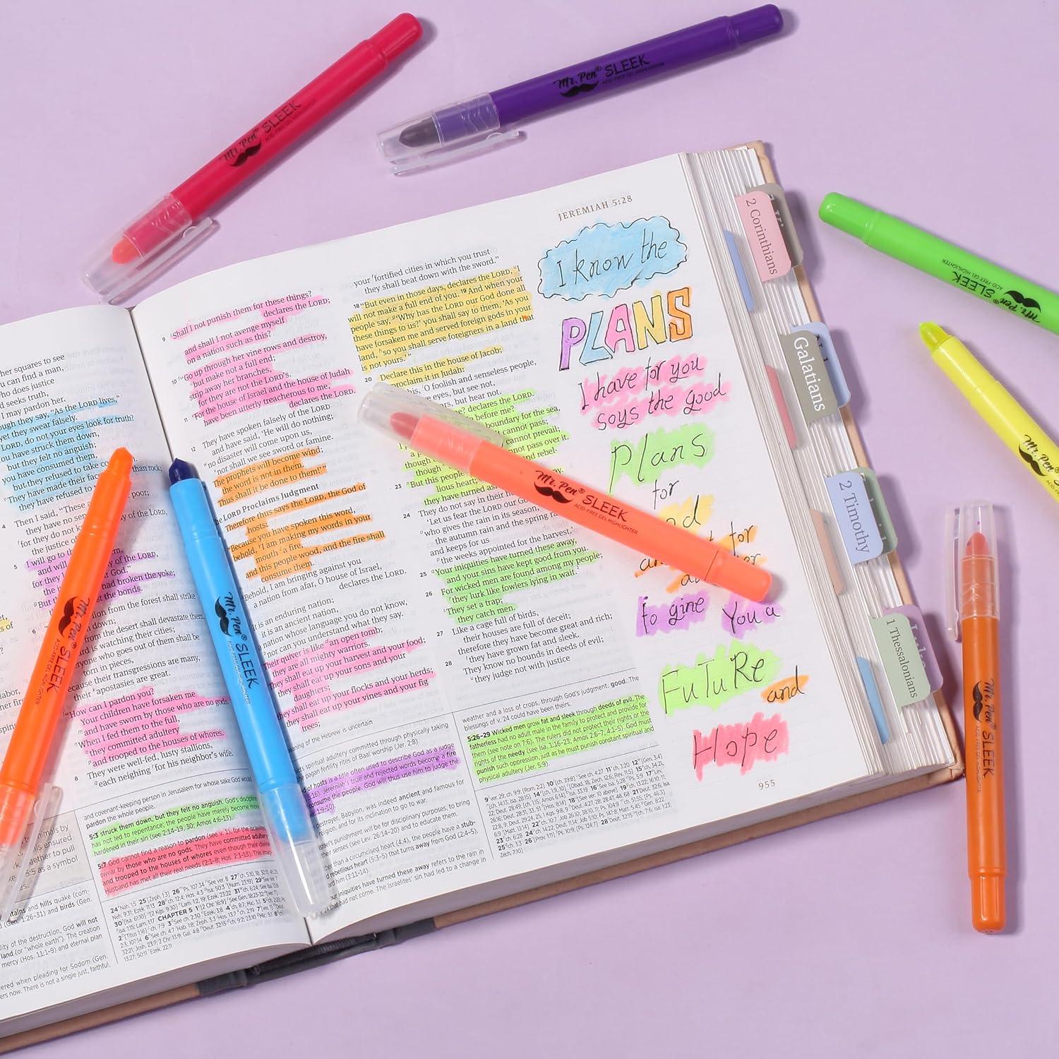 Marcadores de Gel Mr. Pen BH06, Paquete de 8 Colores Vibrantes