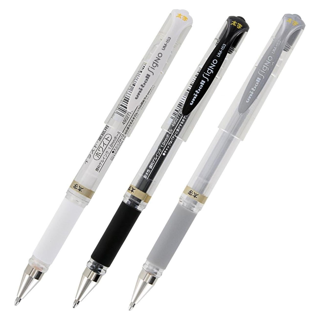 Bolígrafo de Gel Uni-Ball Signo UM-153 Set de 3 Colores