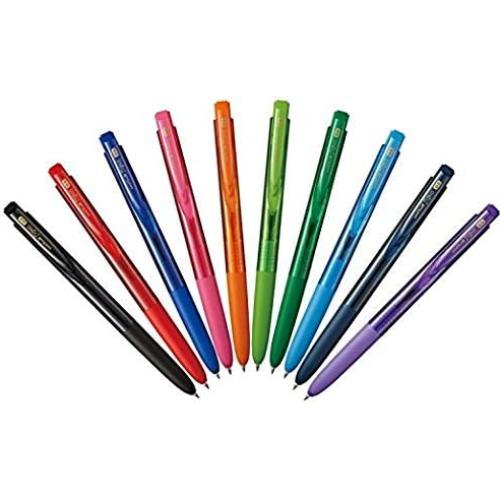 Bolígrafo de Gel Retráctil Uni-ball Signo RT1, Set 10 Colores