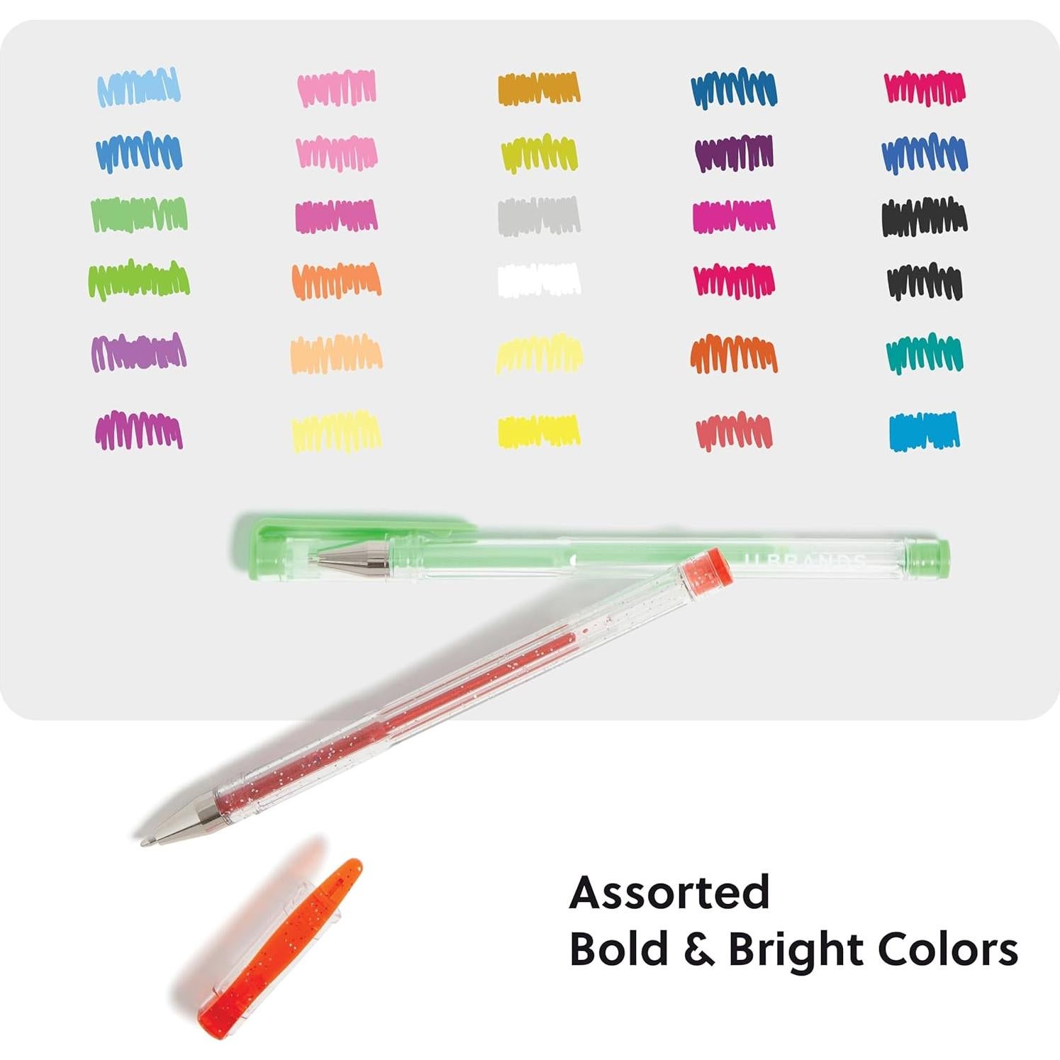 Set de 30 Bolígrafos de Gel Metálicos U Brands - Colores Asortidos