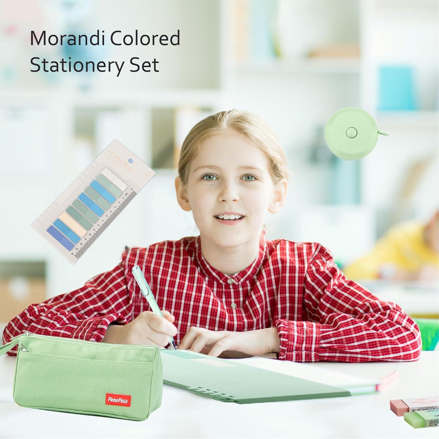 Juego de Suministros Escolares 45PCS RHUIOKJLDF Color Morandi