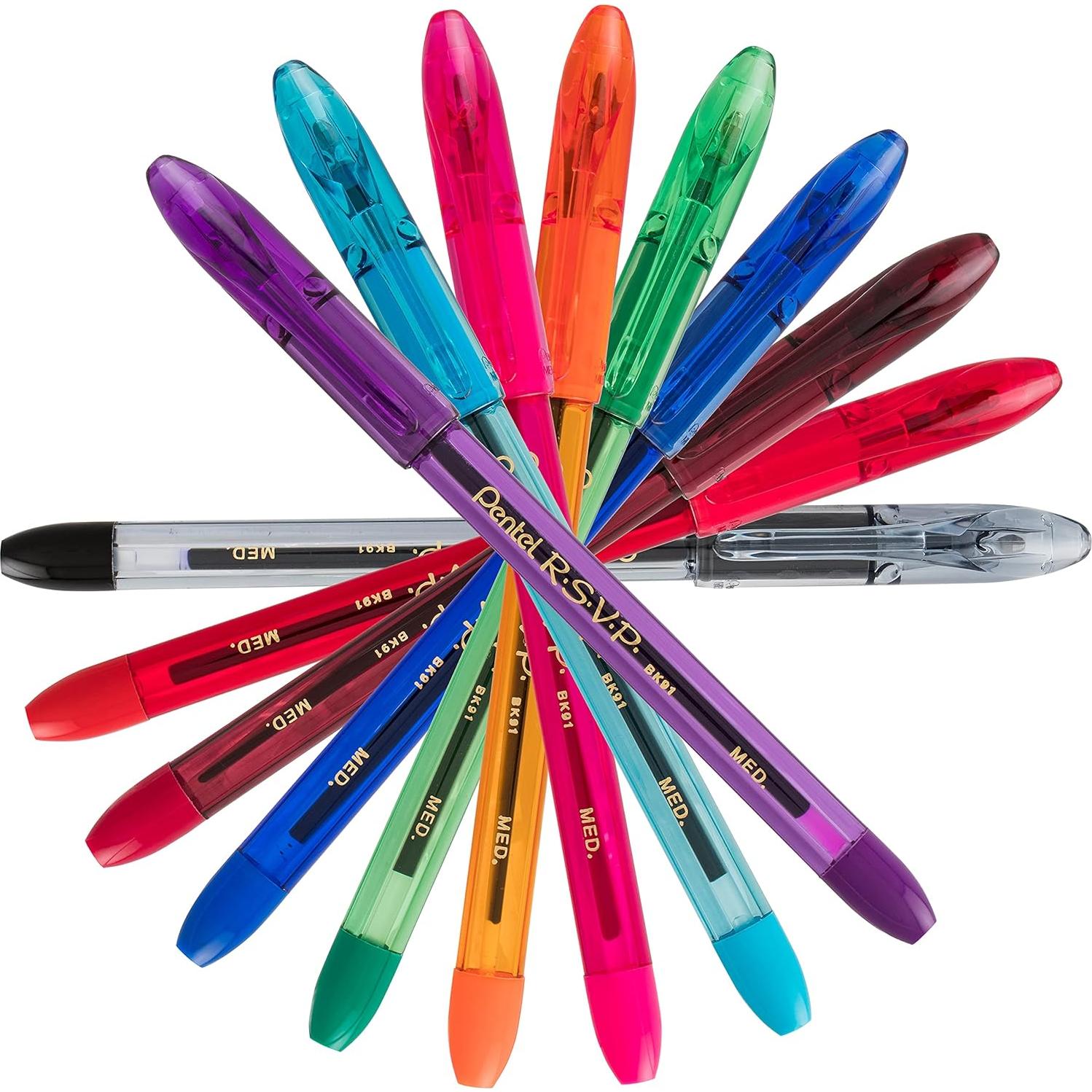 Bolígrafo Pentel R.S.V.P. Stick 1mm 8 Colores Variados