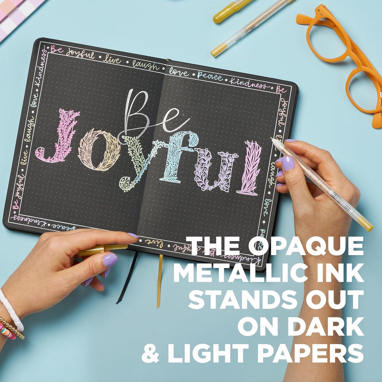 Bolígrafos de Gel Metálicos SAKURA Gelly Roll - 10 Piezas