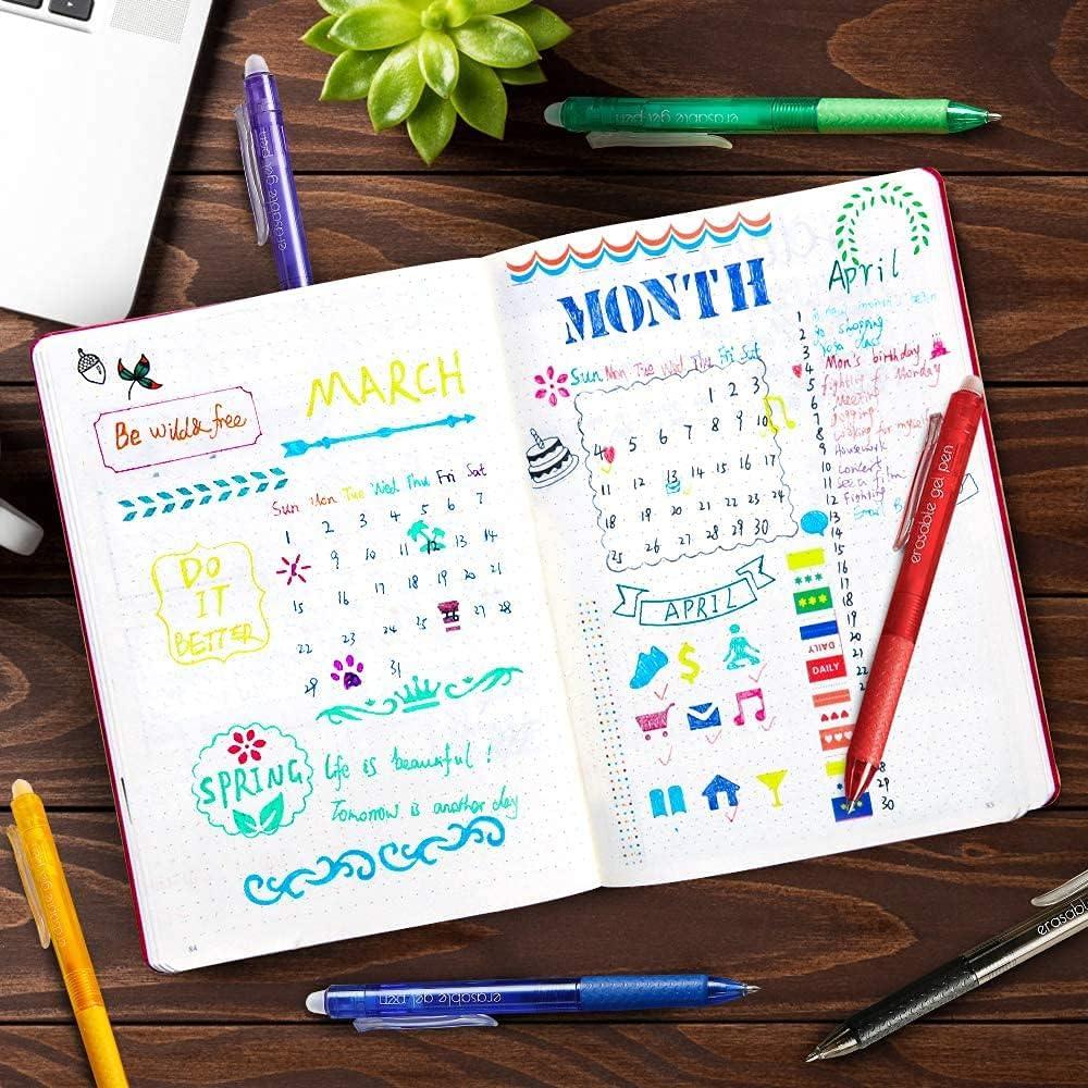 Bolígrafos Gel Borrables Vanstek 15 Colores Punta Fina 0.7mm