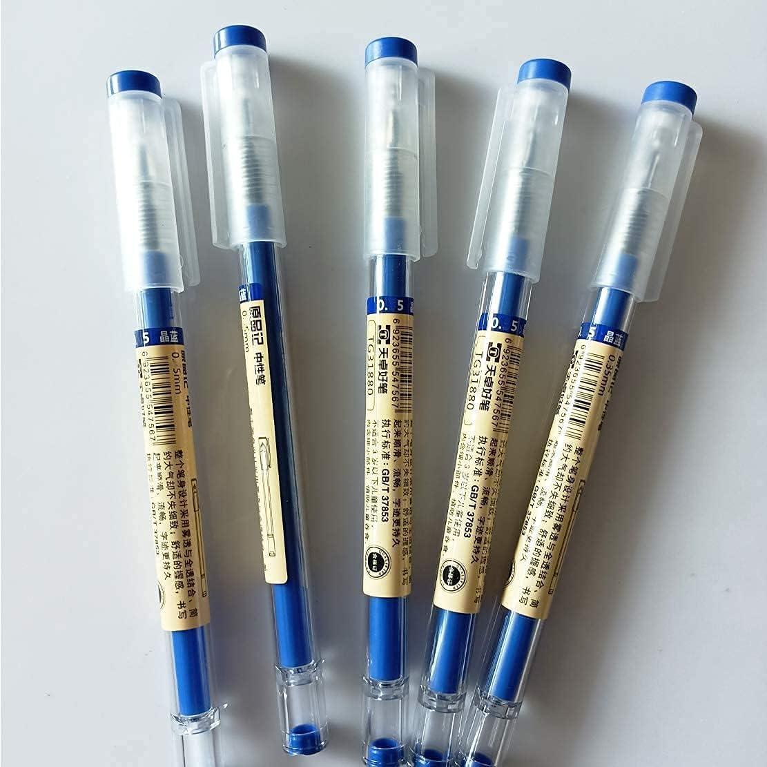 Bolígrafos de Tinta Gel Sencoo 12 Piezas Punta 0.5mm Azul