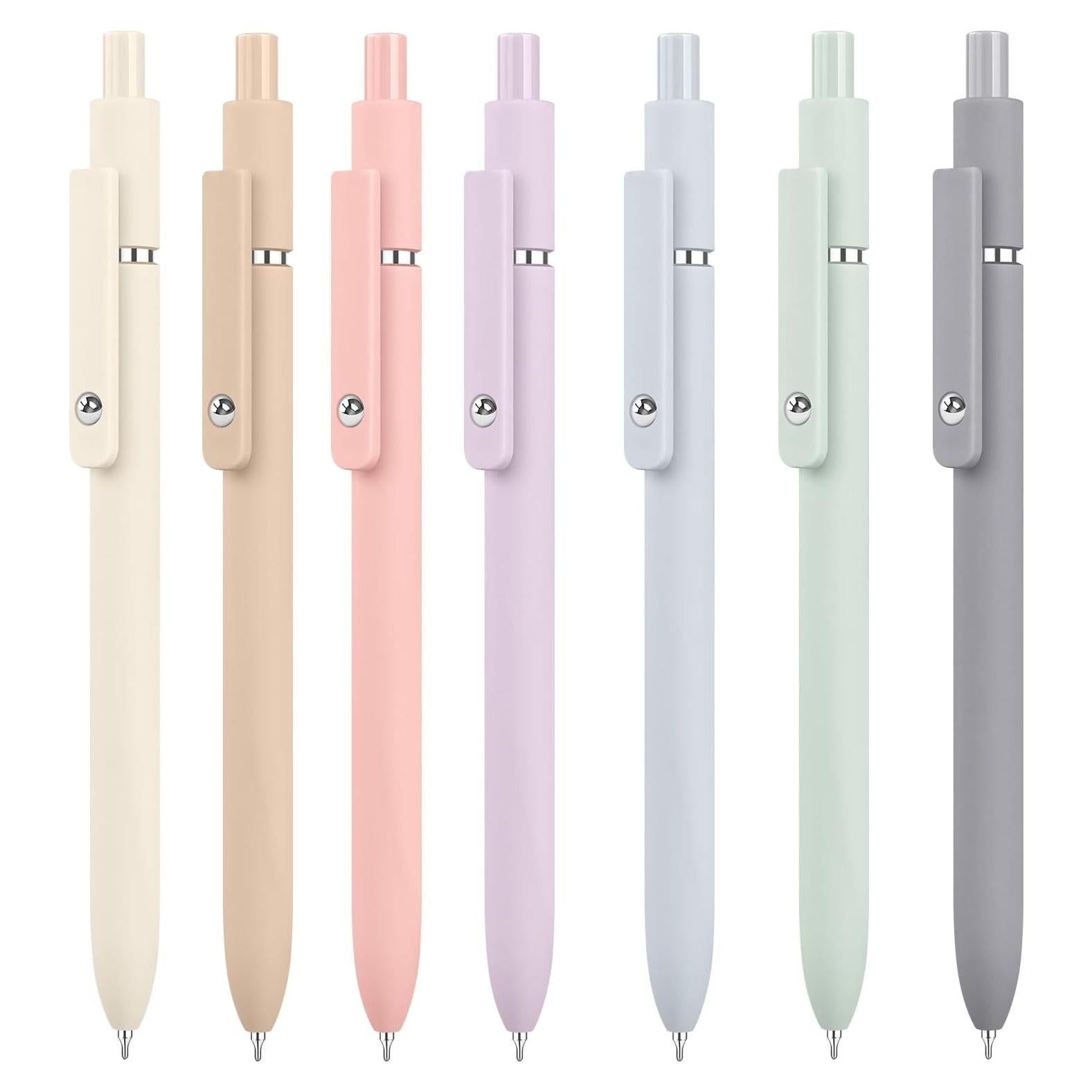 Bolígrafos de Gel Vanhench 7 Pcs 0.5mm Tinta Negra Suave