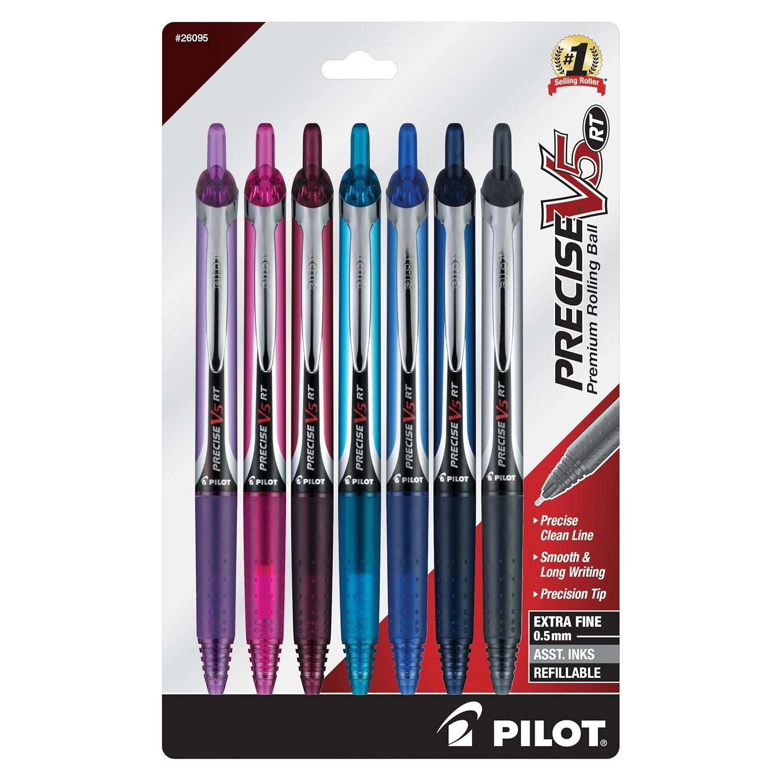 Bolígrafos Pilot Preciso V5 RT Recargables 0.5mm Colores Asortidos