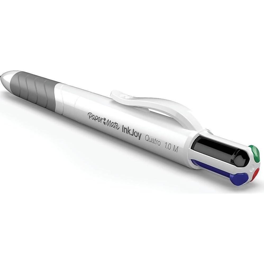 Bolígrafos retráctiles Paper Mate InkJoy Quatro, 3 unidades, punta media