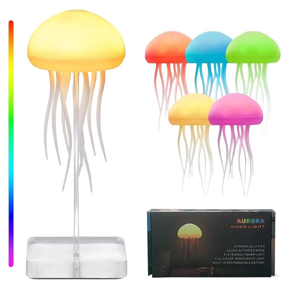Lámpara de Medusas IHAUSS LED Recargable 12 Bombillas Multicolores