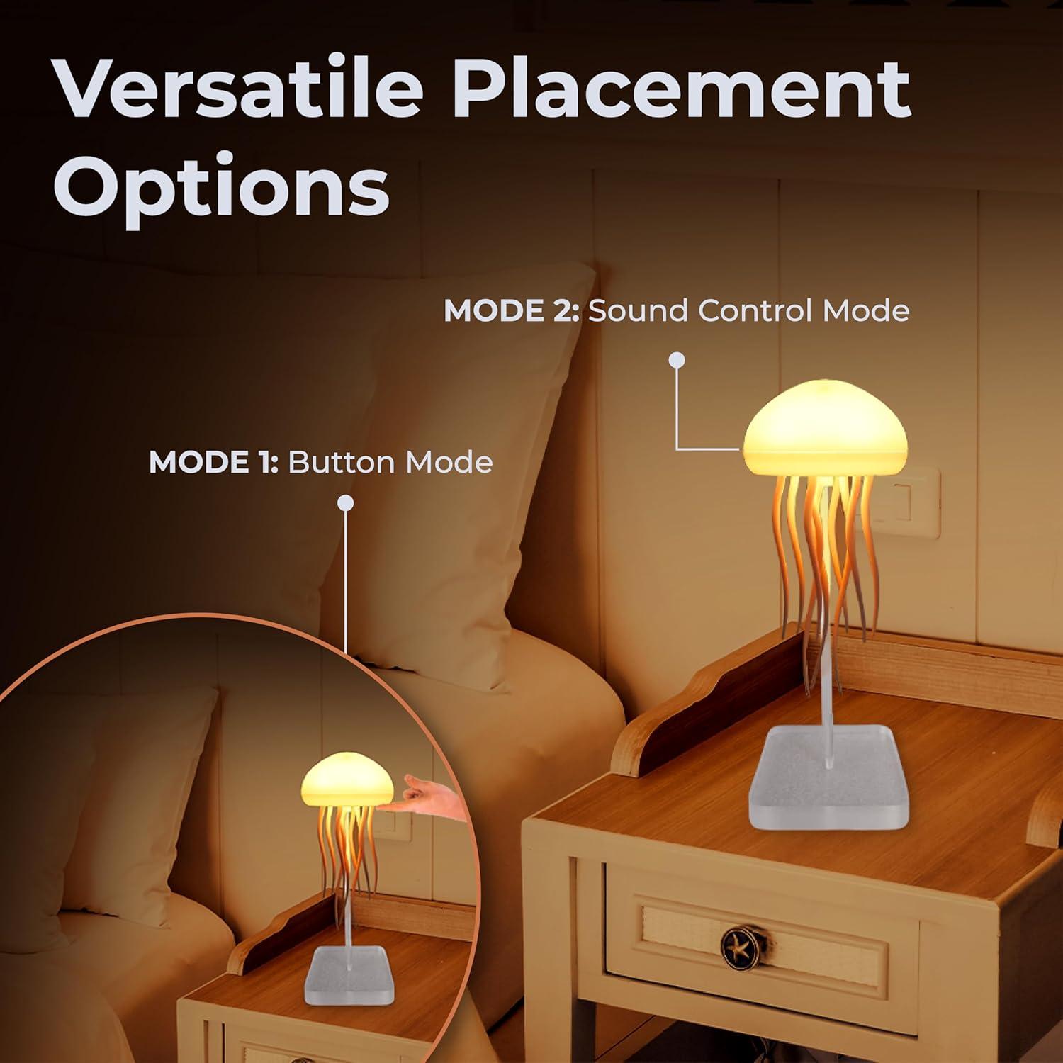 Lámpara de Medusas IHAUSS LED Recargable 12 Bombillas Multicolores