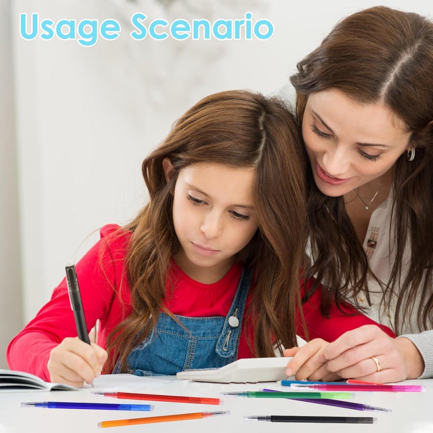 Recargas de bolígrafo gel borrable Jawfait 0.7 mm 16 unidades