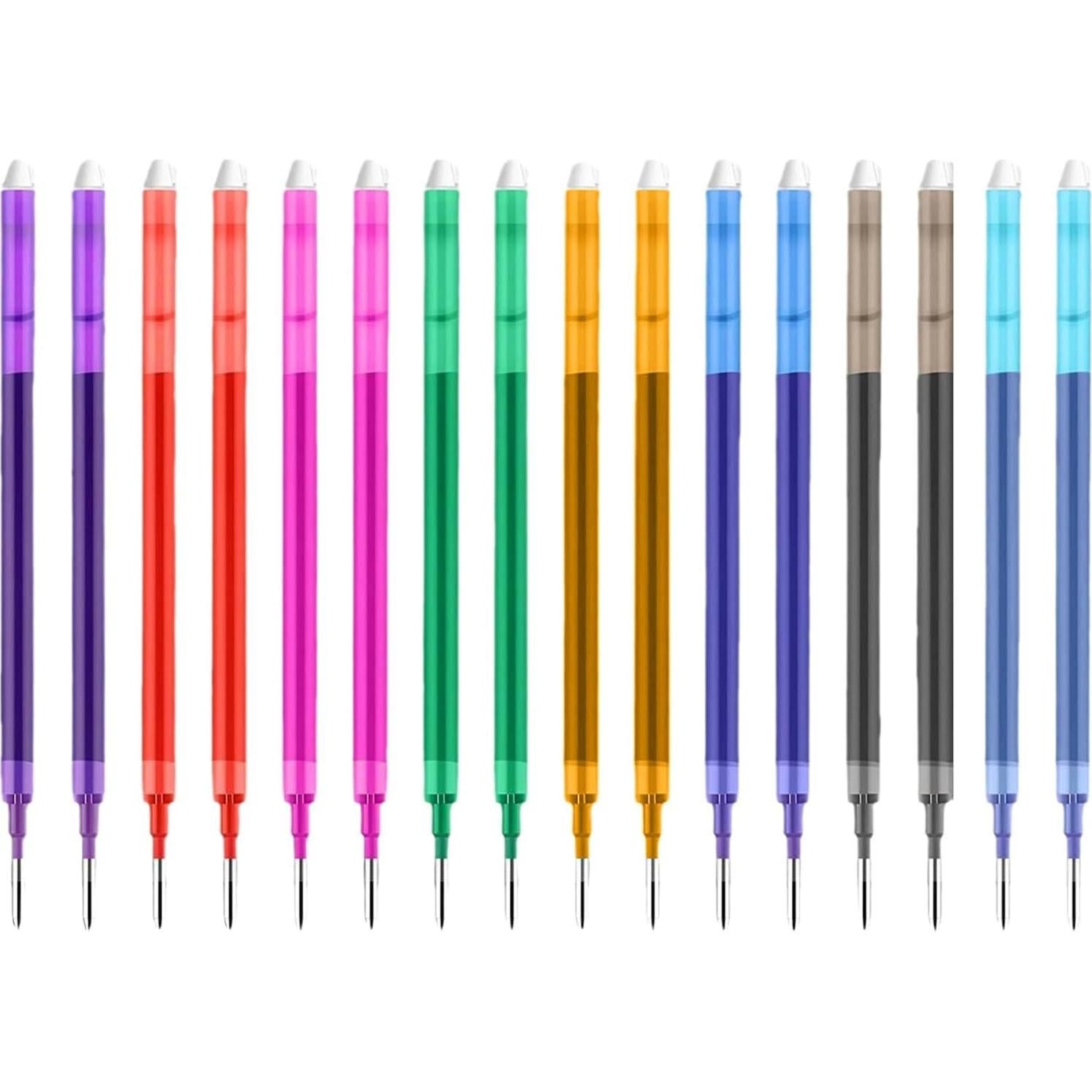 Recargas de bolígrafo gel borrable Jawfait 0.7 mm 16 unidades