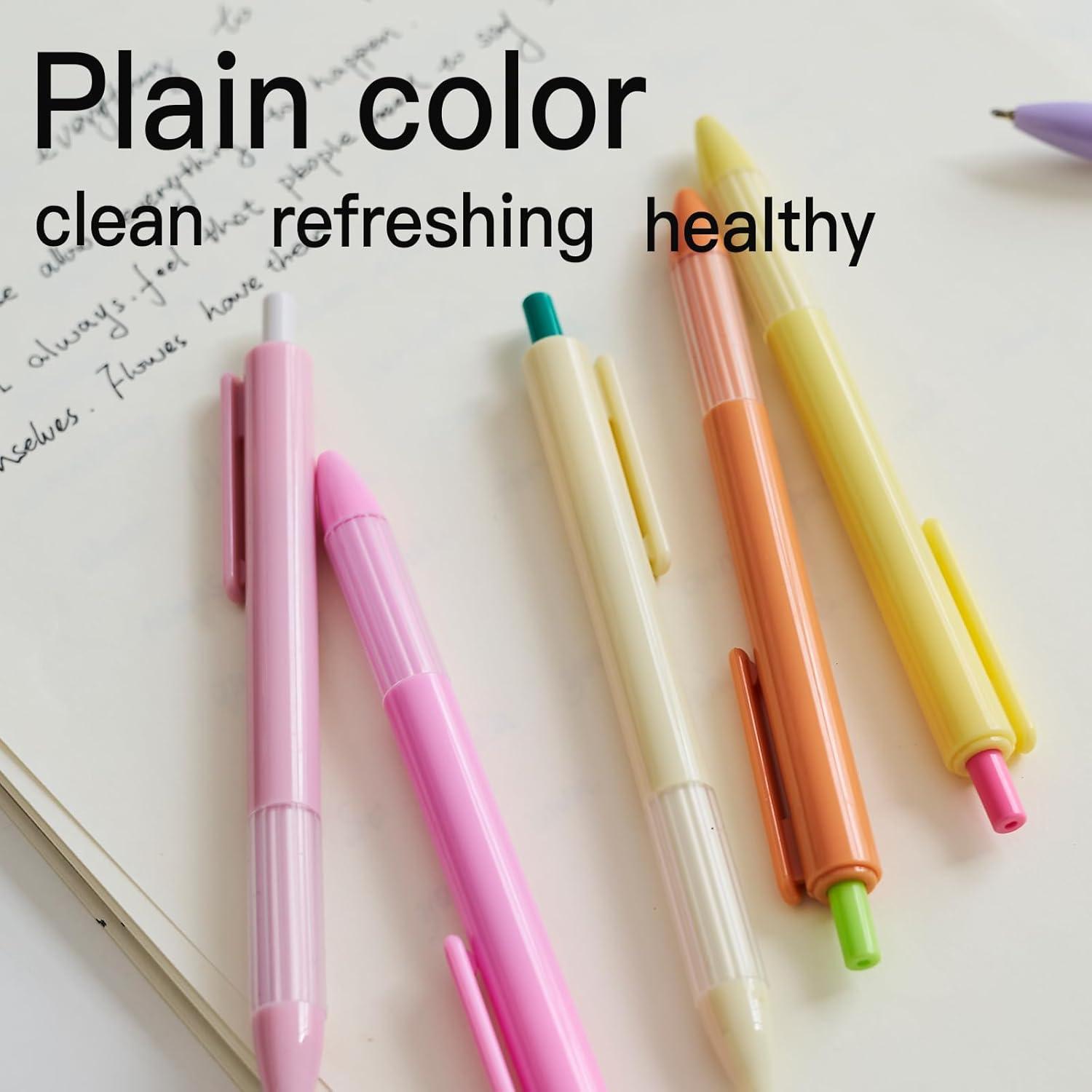 Conjunto de 12 Bolígrafos LuminoMei Tinta Negra 1.0mm Multicolor