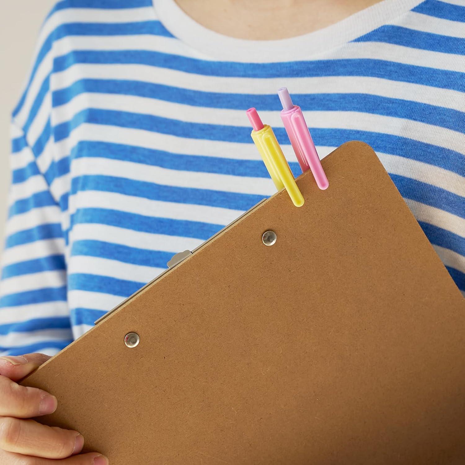 Conjunto de 12 Bolígrafos LuminoMei Tinta Negra 1.0mm Multicolor