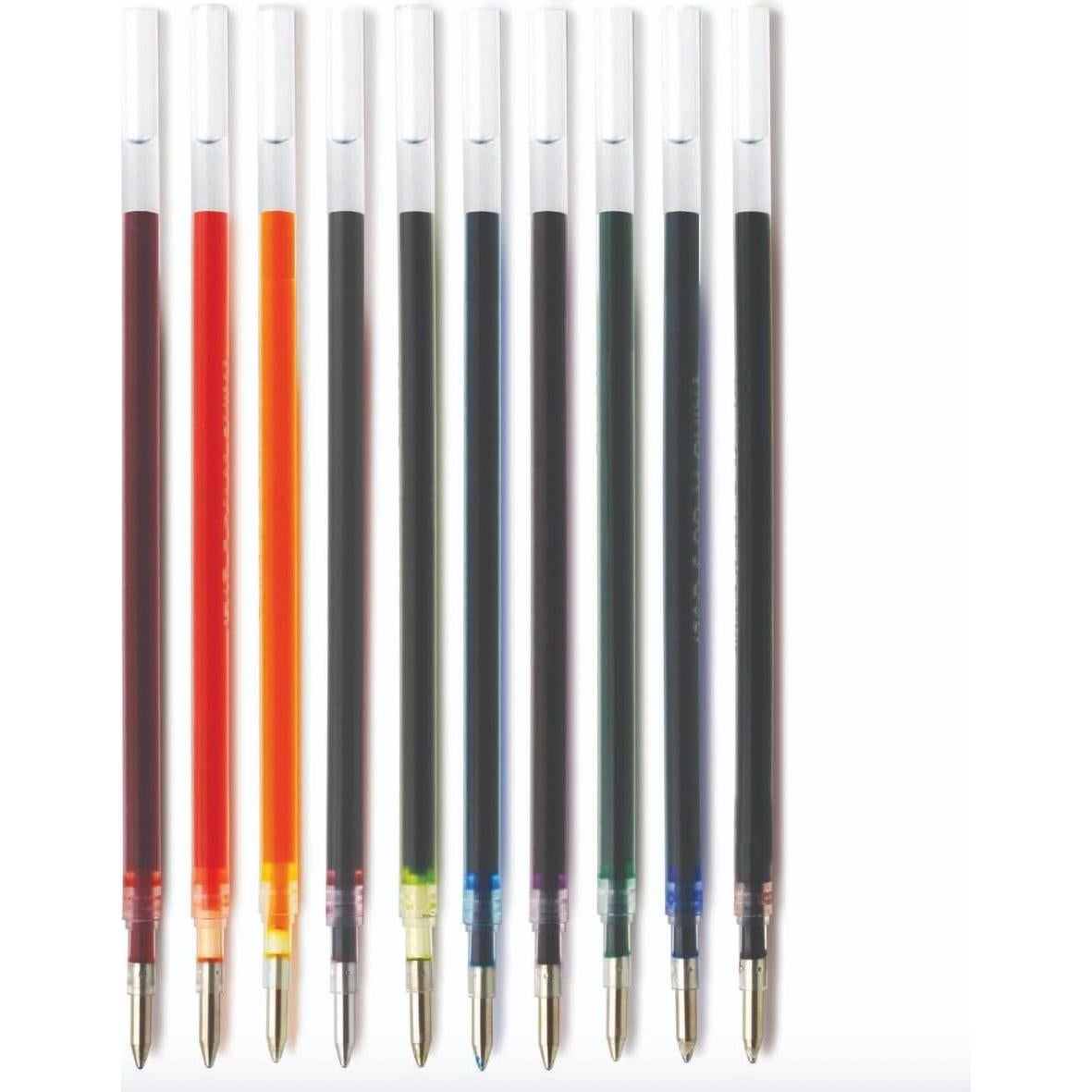 Recargas de bolígrafo de gel IQ - 10 unidades multicolor 0.7mm