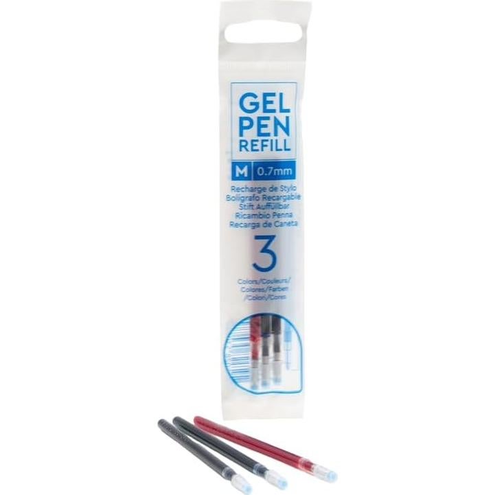 Recargas de bolígrafo de gel IQ - 10 unidades multicolor 0.7mm