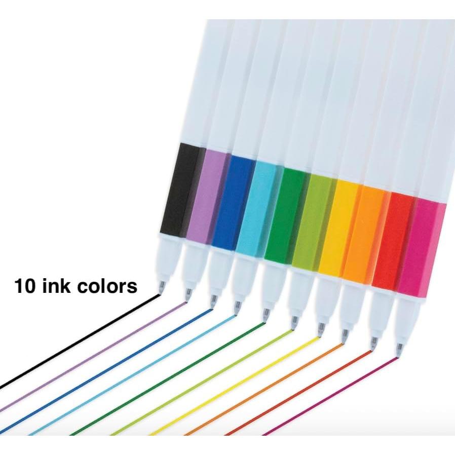 Recargas de bolígrafo de gel IQ - 10 unidades multicolor 0.7mm