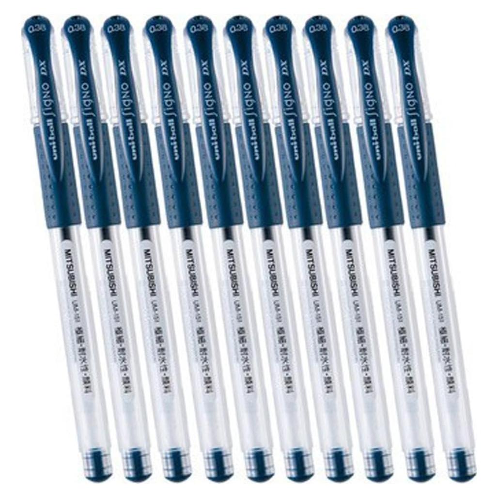 Bolígrafo de Tinta de Gel Uni-ball Signo DX UM-151 10 Set