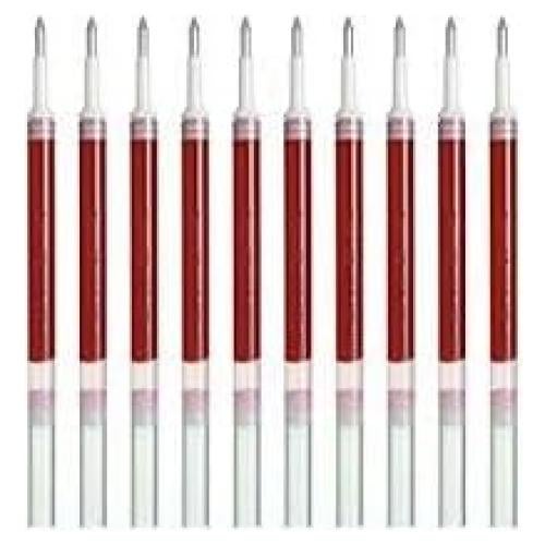 Recargas de Tinta Pentel EnerGel 0.7mm Roja - Set de 10