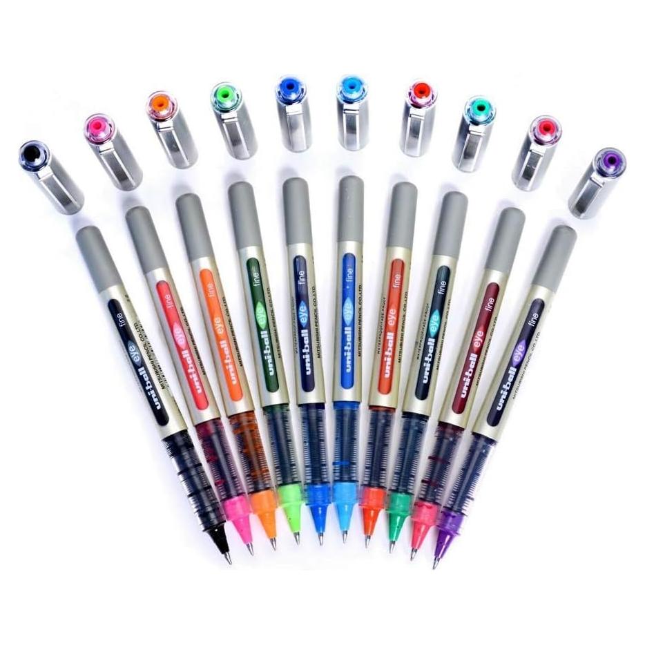 Bolígrafo Uni-Ball EYE UB-157 Rollerball 0.7mm - Paquete de 10