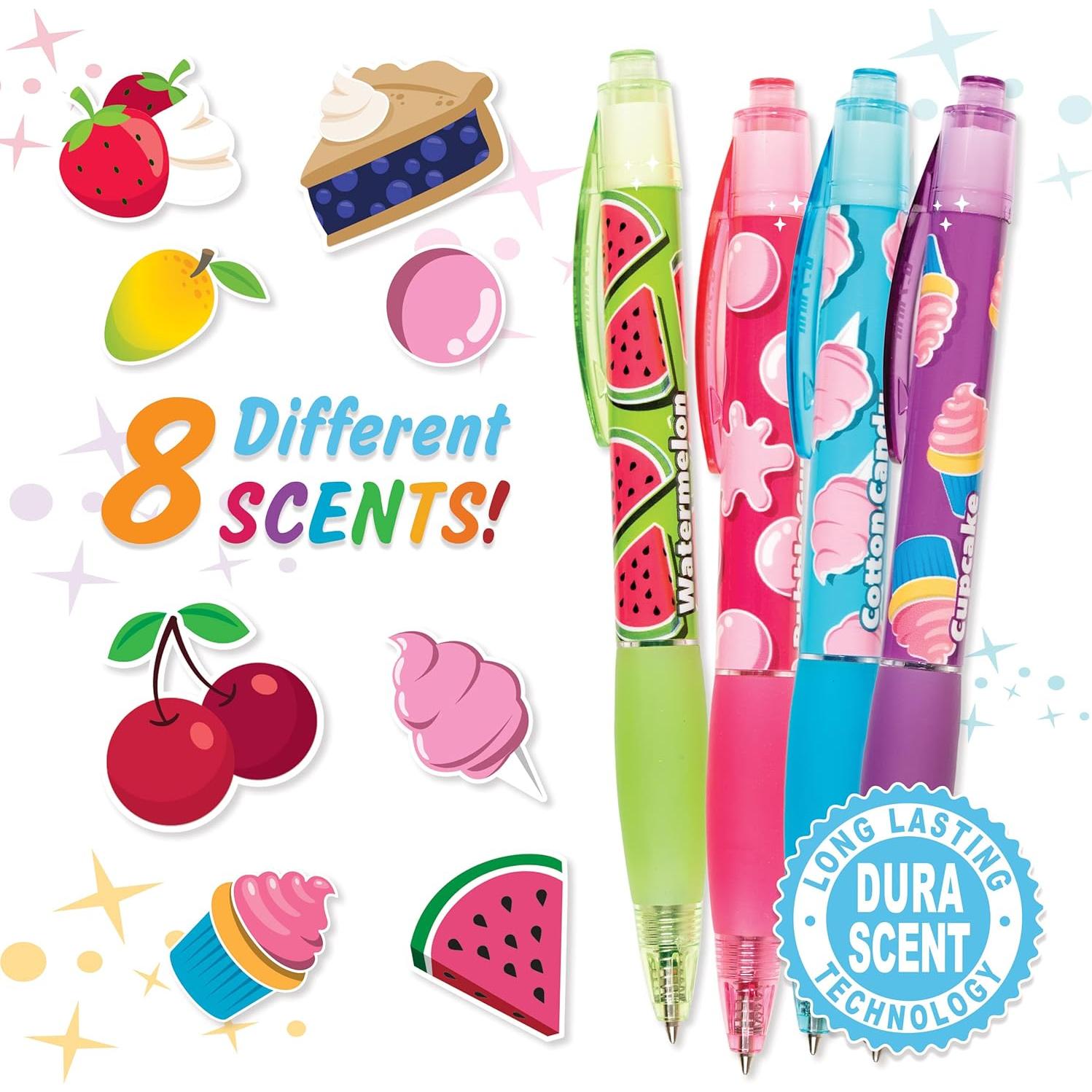 Bolígrafos de Tinta de Gel Aromatizados Scentco - 8 Colores