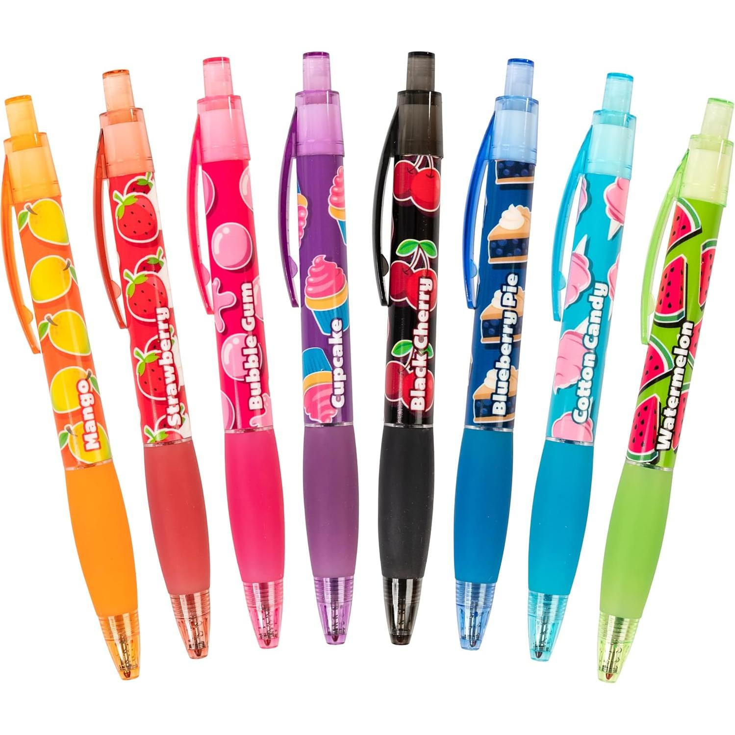 Bolígrafos de Tinta de Gel Aromatizados Scentco - 8 Colores